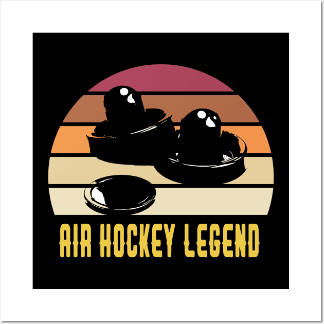 Air Hockey Legend Wall Art by wiswisna